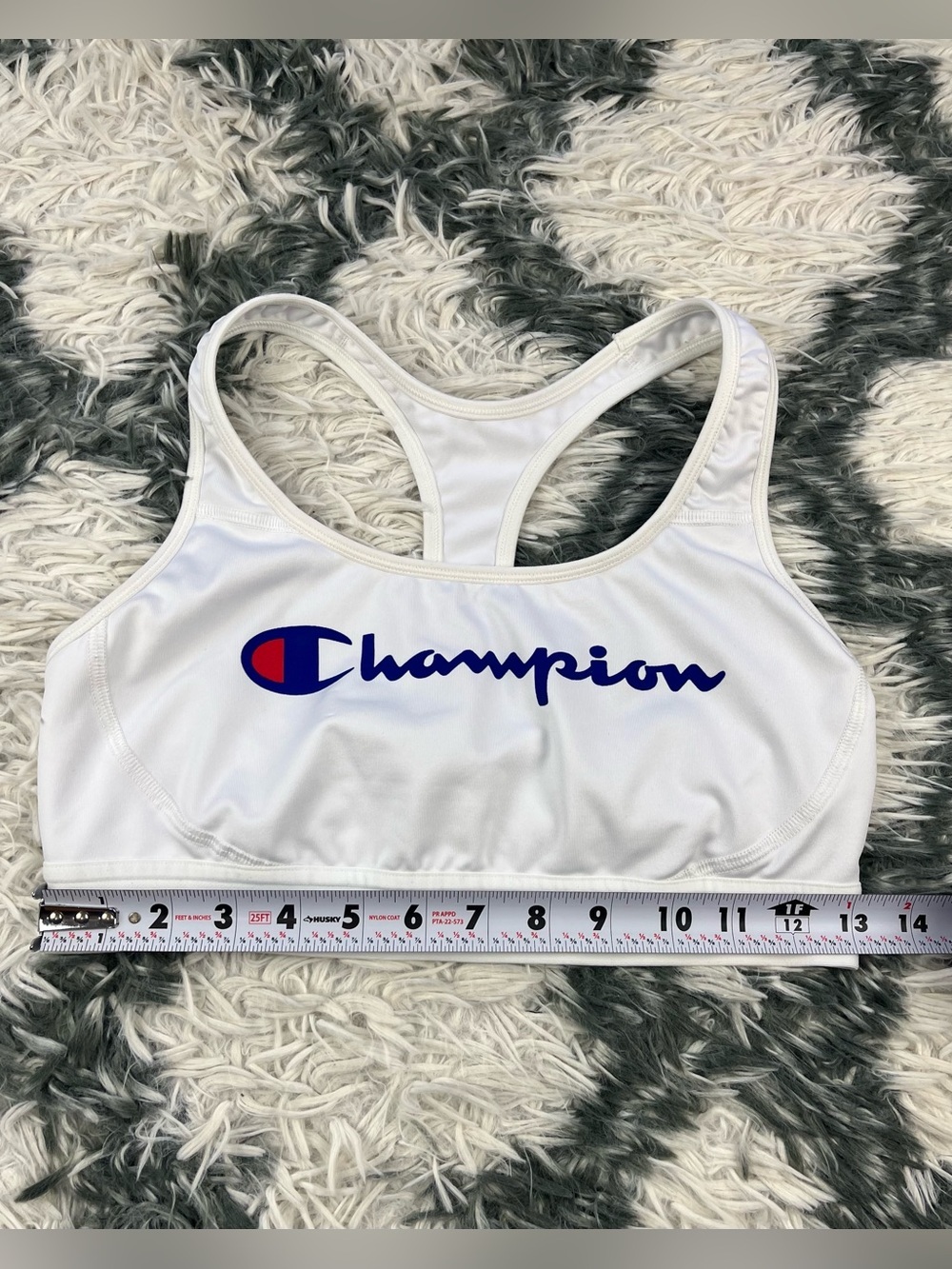 Champion Women’s White Logo Sports Bra Size Large - Picture 6 of 7